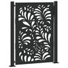 vidaXL havel&aring;ge sort 100x125 cm st&aring;l b&oslash;lgedesign