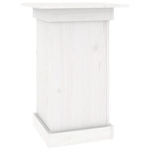 vidaXL blomsterstander 40x40x60 cm massivt fyrretr&aelig; hvid