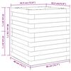 vidaXL plantekasse 40x40x46 cm massivt fyrretræ hvid