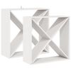 vidaXL Vinfad 2 stk. Hvid 62 x 25 x 62 cm Massiv fyrretr&aelig;
