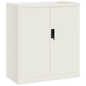 vidaXL arkivskab 79x40x90 cm st&aring;l hvid