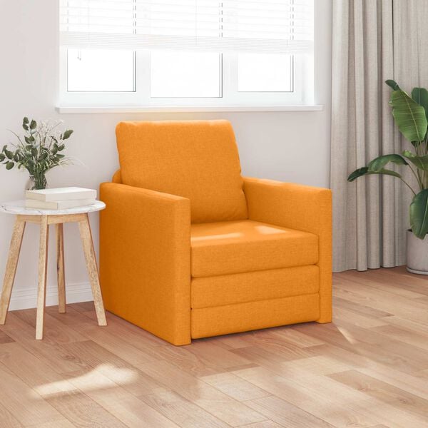 vidaXL Sovesofa 60cm M&oslash;rk Gul Stof