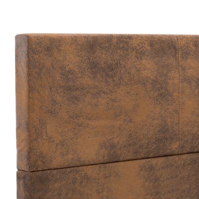 vidaXL sengestel 120x200 cm imiteret ruskind brun