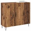 vidaXL Sideboard Gammelt tr&aelig; 90 x 32,5 x 80 cm Konstrueret tr&aelig;