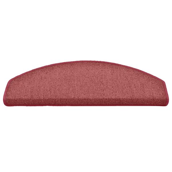 vidaXL trappem&aring;tter 30 stk. 65 x 24 x 4 cm bordeaux halvrund store