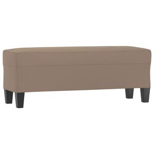 vidaXL b&aelig;nk 100x35x41 cm mikrofiberstof gr&aring;brun