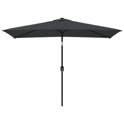 vidaXL udendørs parasol med metalstang 300 x 200 cm antracitgrå