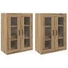 vidaXL V&aelig;gh&aelig;ngte skabe 2 pcs artisan eg 69,5 x 34 x 90 cm