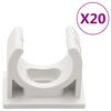 vidaXL kabelkanaler med clips &Oslash;25 mm 10 m PVC