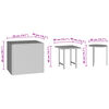 vidaXL sideborde 3 stk. til haven polyrattan sort
