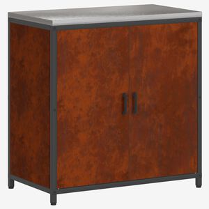 vidaXL K&oslash;kken opbevaringsskab HATTEM Rusten 90 x 50 x 92 cm St&aring;l