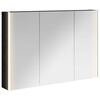vidaXL Badev&aelig;relsesspejlskab Sort eg 103,5 x 15,5 x 70 cm