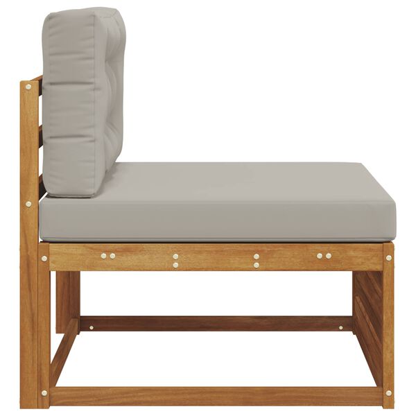 vidaXL Udend&oslash;rs Midtersofa Massivt Akacietr&aelig; Naturfarvet