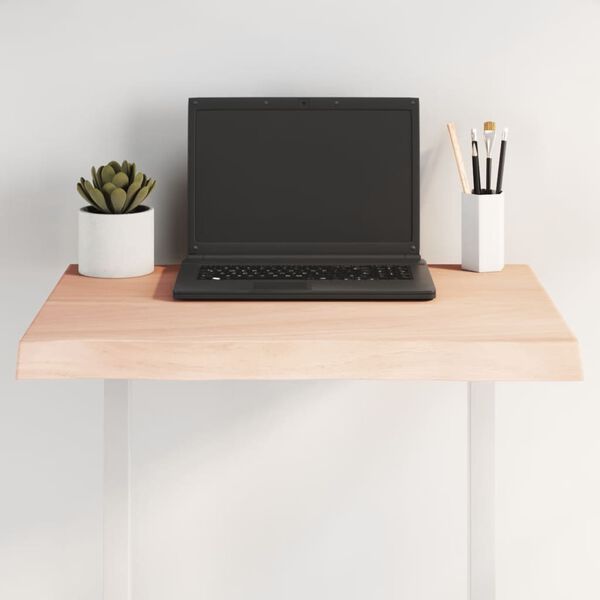 vidaXL bordplade 60x60x(2-4)cm naturlig kant ubehandlet massivt tr&aelig;