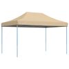 vidaXL Party Tent Beige 279 x 410 x 315 cm Oxford stof