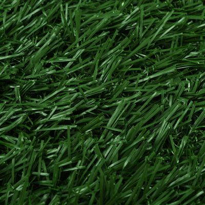 vidaXL kæledyrstoilet med bakke og kunstgræs 2 stk. grøn 76x51x3 cm