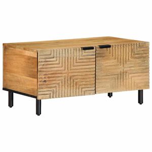 vidaXL sofabord 80x50x40 cm massivt mangotr&aelig; brun