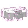 vidaXL sofas&aelig;t til haven 7 dele med hynder polyrattan beige