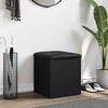 vidaXL opbevaringsb&aelig;nk 42x42x45 cm konstrueret tr&aelig; sort