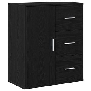 vidaXL Sideboard Sort eg 60 x 31 x 70 cm Konstrueret tr&aelig;