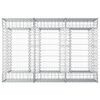 vidaXL Gabion h&oslash;jbed S&oslash;lv 150 x 100 x 60 cm Galvaniseret st&aring;l