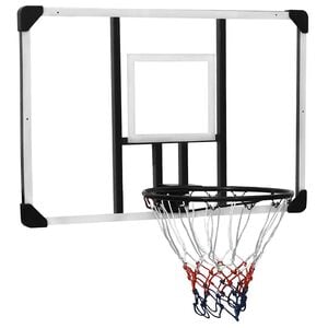 vidaXL basketballkurv med plade 106x69x3 cm polycarbonat transparent