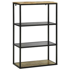 vidaXL Bogreol 70 x 35 x 110 cm Massivt mangotr&aelig;