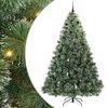 vidaXL Kunstigt juletr&aelig; med 300 LED'er Gr&oslash;n 240 cm PE og PVC