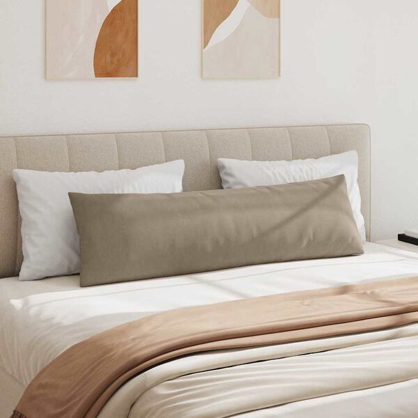 vidaXL Sofapuder 2 pcs Gr&aring;brun 145 x 40 cm Stof