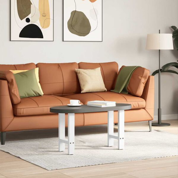 vidaXL sofabordsben hvide 2 stk. 28 x (42-43) cm stål