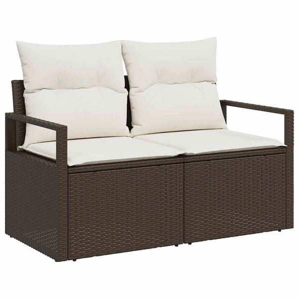 vidaXL Sofa Sæt 6 pcs Brun polyrattan