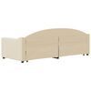 vidaXL daybed med udtræk 80x200 cm stof cremefarvet