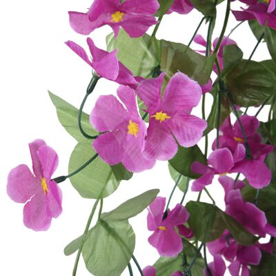 vidaXL kunstige blomsterguirlander 3 stk. 85 cm lyslilla