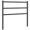 vidaXL udskiftningsgavl 100 cm metal sort