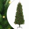 vidaXL Juletr&aelig; med 300 LED'er med stativ Gr&oslash;n 240 cm PE