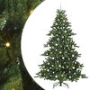 vidaXL Kunstigt Hinged Juletr&aelig; med 300 LED'er Gr&oslash;n 210 cm PVC og St&aring;l