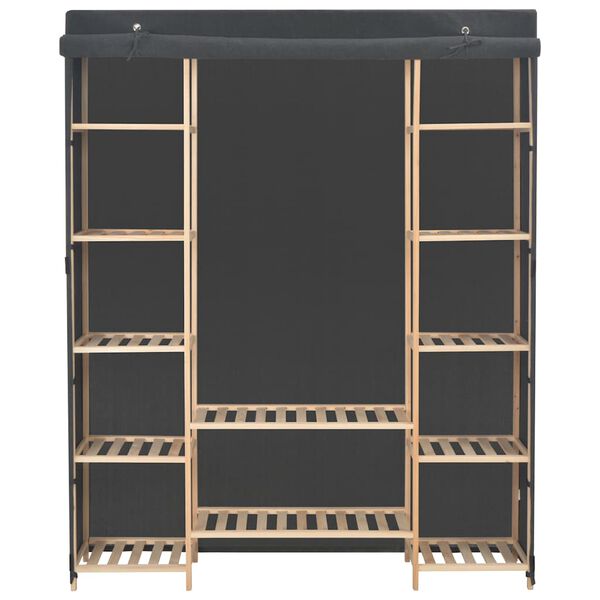 vidaXL klædeskab 135 x 40 x 170 cm stof grå