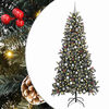 vidaXL Kunstigt juletr&aelig; med stativ Gr&oslash;n 240 cm PVC og plastik og st&aring;l