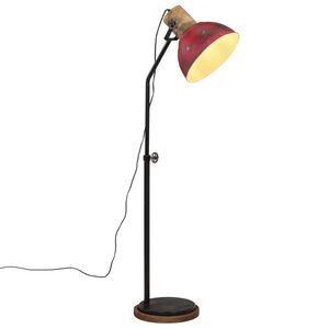 vidaXL gulvlampe 25 W 30x30x100-150 cm E27 rustik r&oslash;d