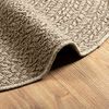 vidaXL gulvt&aelig;ppe ZIZUR beige &Oslash; 200 cm jute-look indend&oslash;rs og udend&oslash;rs