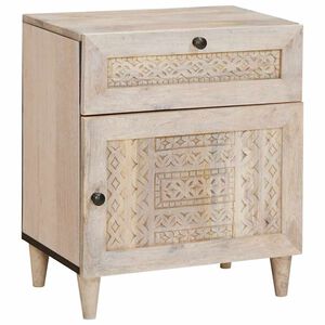vidaXL Natskab Hvid 50 x 33 x 60 cm Konstrueret tr&aelig;
