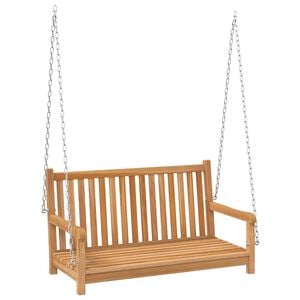 vidaXL gyngeb&aelig;nk 114x60x64 cm massivt teaktr&aelig;