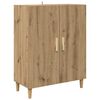 vidaXL Highboard Artisan Egetr&aelig; 69,5 x 32,5 x 180 cm Konstrueret tr&aelig;