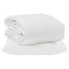 vidaXL Sommer dyne med pude 2 stk. Hvid Microfiber