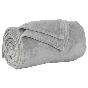 vidaXL T&aelig;ppe Gr&aring; 130 x 150 cm 0.51 kg Fleece