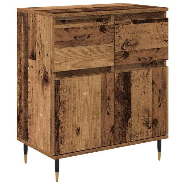 vidaXL Sideboard Gammelt tr&aelig; 60 x 35 x 70 cm Ingeni&oslash;rt tr&aelig; og jern