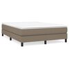 vidaXL Boxspring sengeramme 140x190 cm stof gr&aring;brun