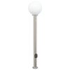 vidaXL pullertlampe med sensor og stikkontakt 120 cm rustfrit st&aring;l IP44