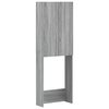 vidaXL Toilet Skab ARNHEM Gr&aring; Sonoma 66 x 25,5 x 190 cm