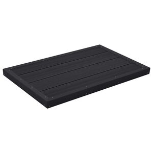 vidaXL Bruser Baseplade WPC Sort
